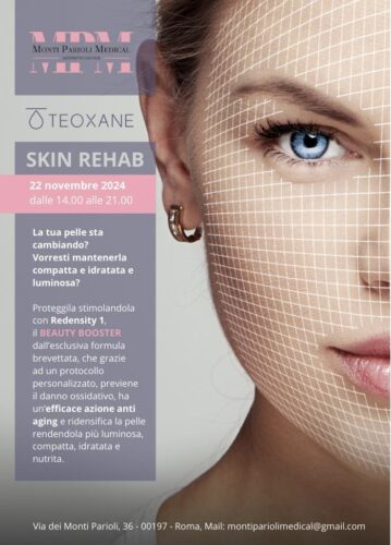 Locandina giornata Skin Rehab con Toxane